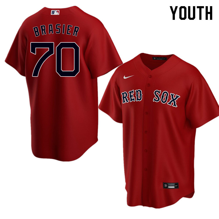 Nike Youth #70 Ryan Brasier Boston Red Sox Baseball Jerseys Sale-Red